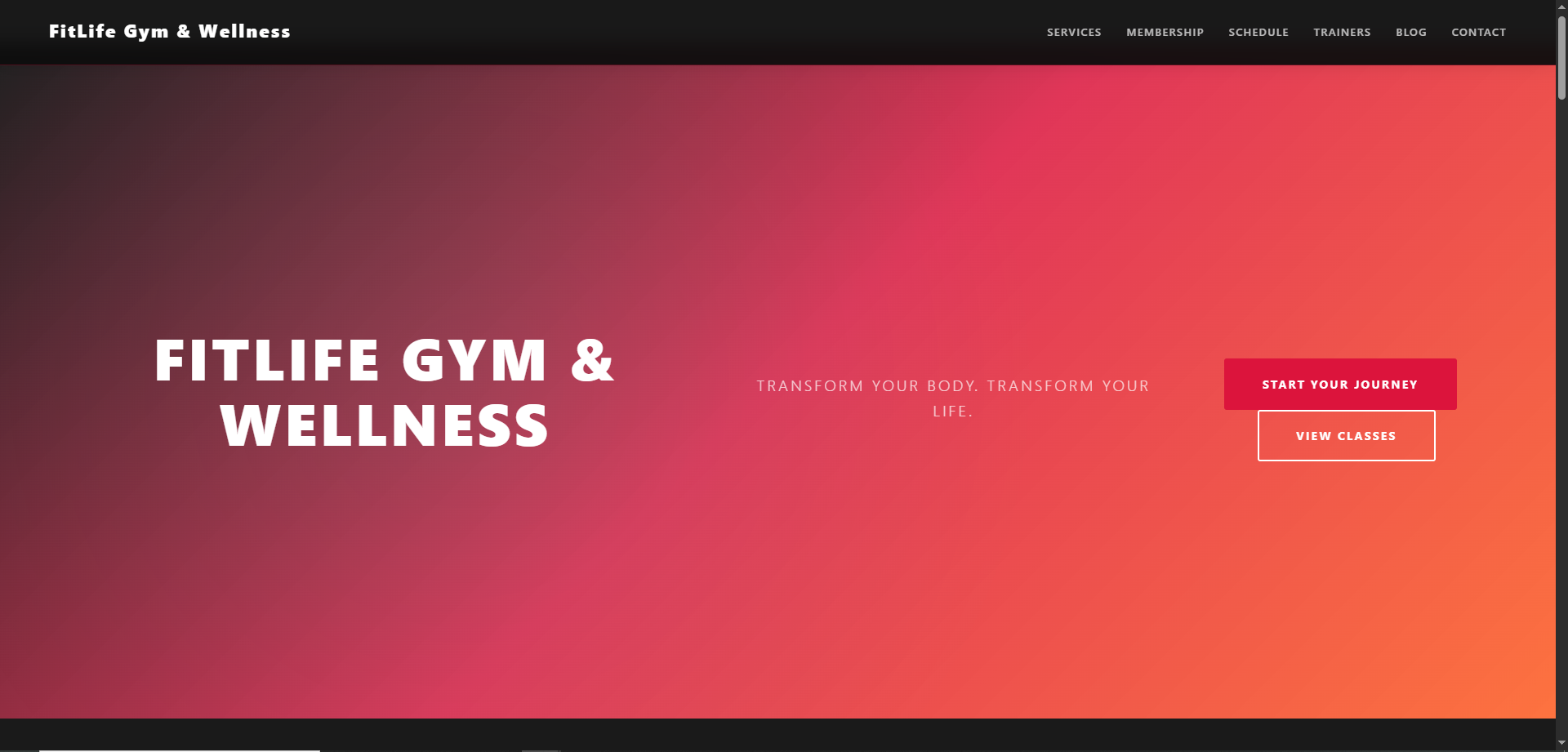 FitLife Gym & Wellness - Demo